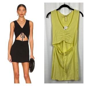Free People Lime Laila Mini Dress Sz.S NWT